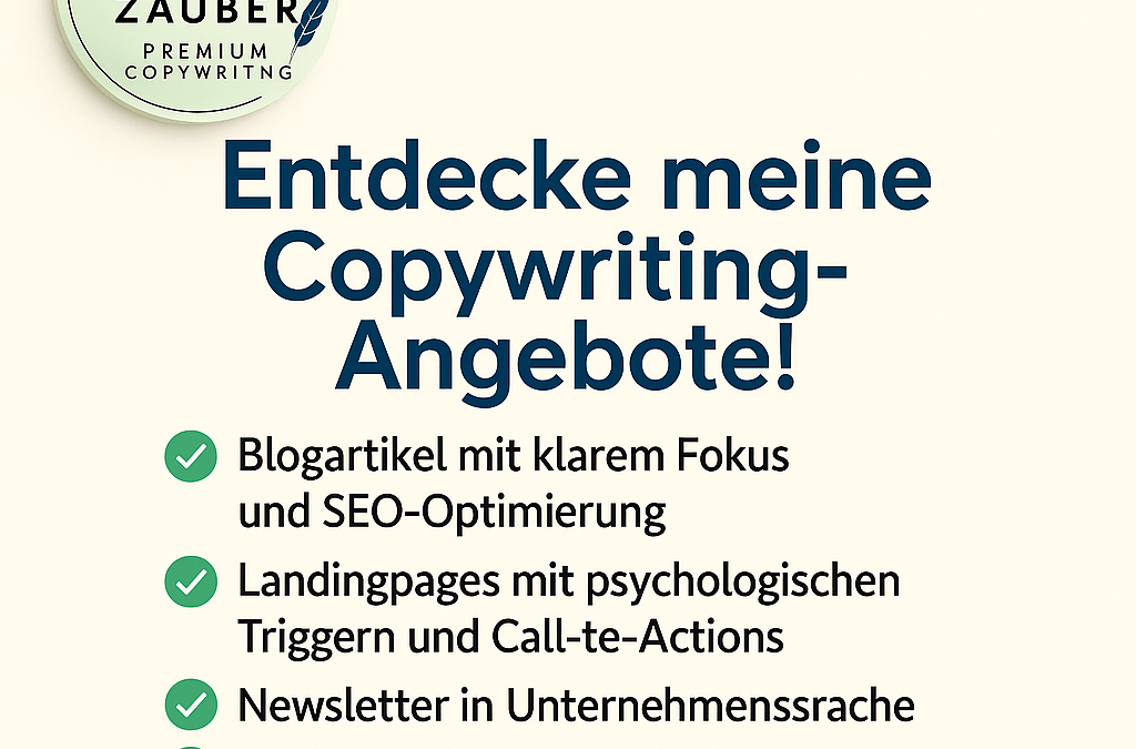 Copyzauber – Mein Angebot